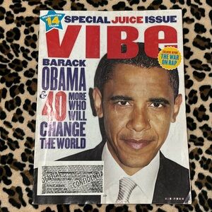 2007 VIBE Magazine President Barack Obama Y2K Vintage 2000s Hip Hop Music Rap